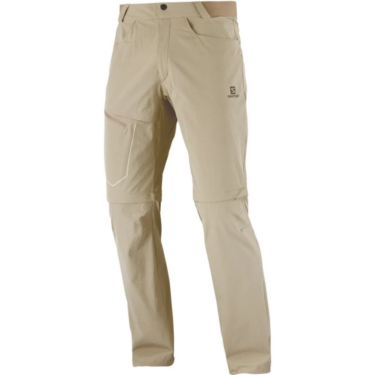 Pantalones Deportivos Salomon Wayfarer Zip Off Hombre Kaki | MX CVTS382